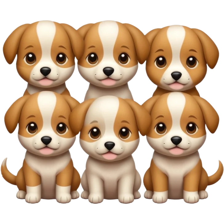 Cute puppies emoji
