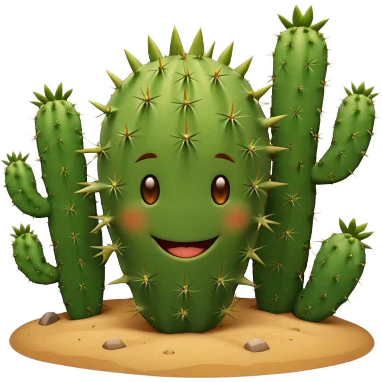 smiling cactus emoji