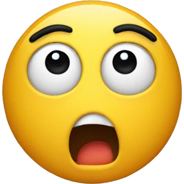 Shocked face emoji
