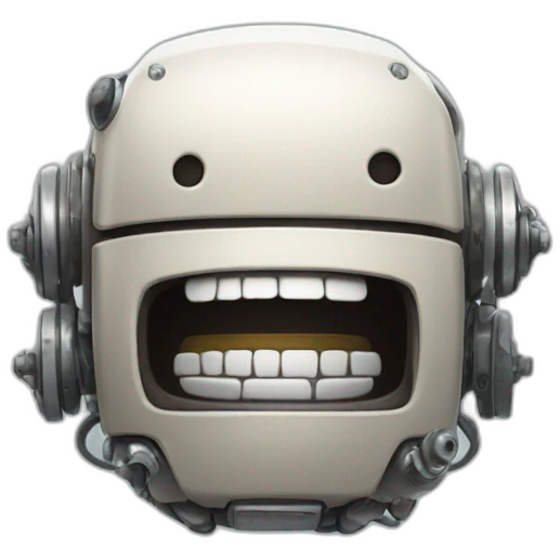 laughing buff robot emoji