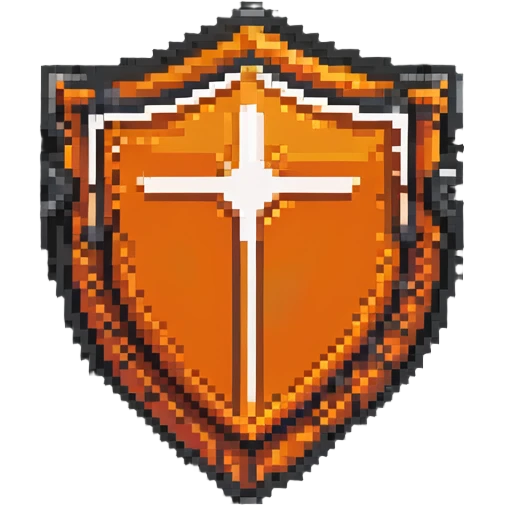 Orange HTML5 shield logo, web icon emoji