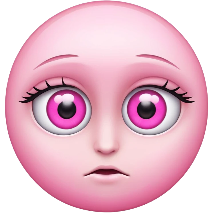 Pink eyes emoji