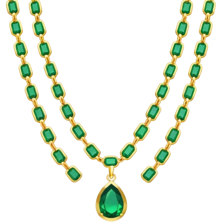 emerald necklace emoji