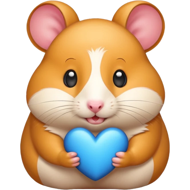 happy heart hamster emoji