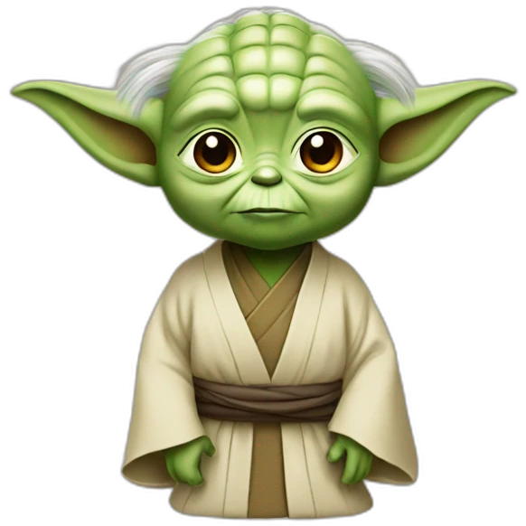 Yoda with an asian hint emoji