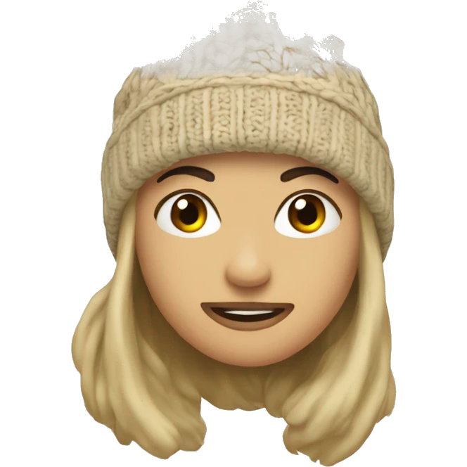 beige winter beanie emoji