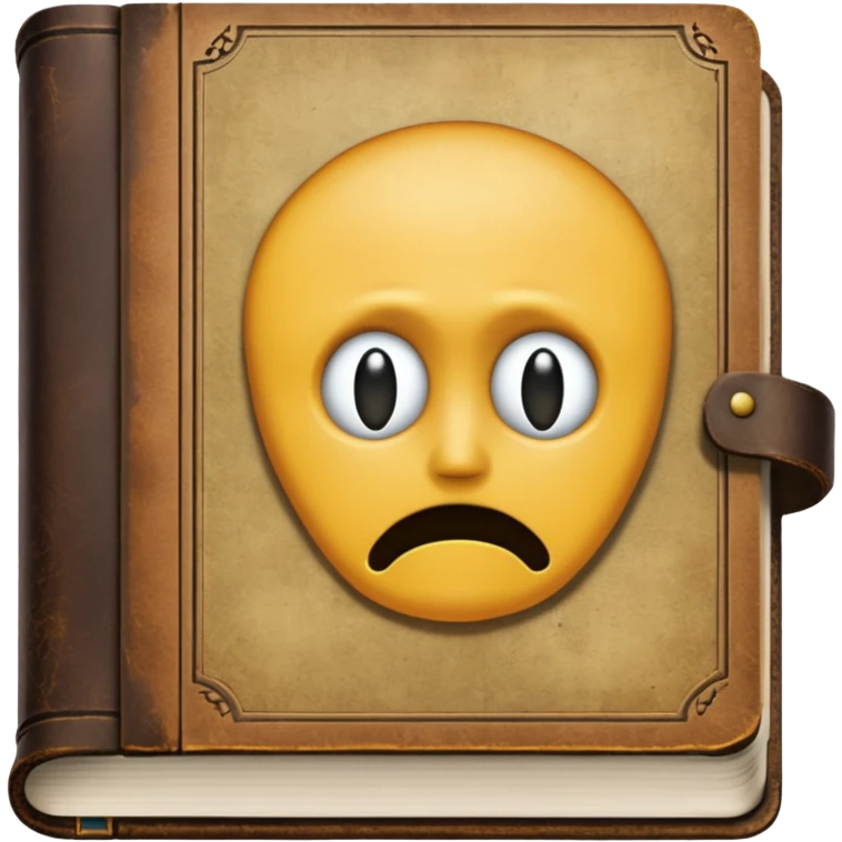 Psychiatry journal book, old book, depression, borderline emoji