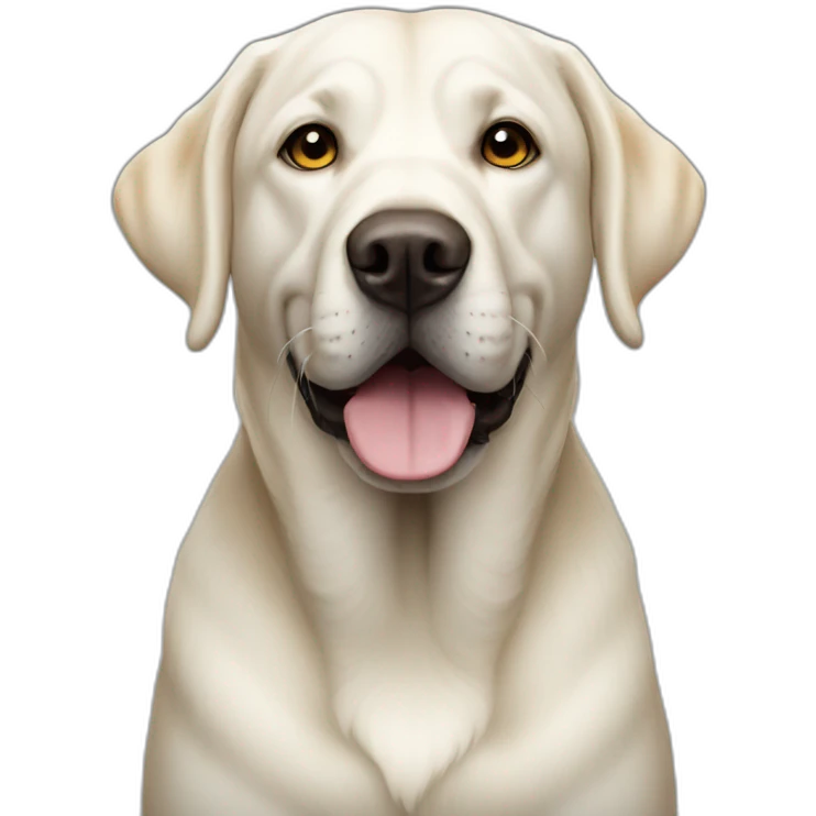 big white labrador emoji