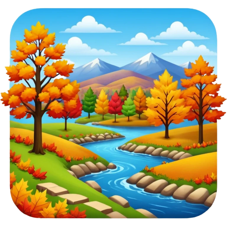 fall landscape emoji