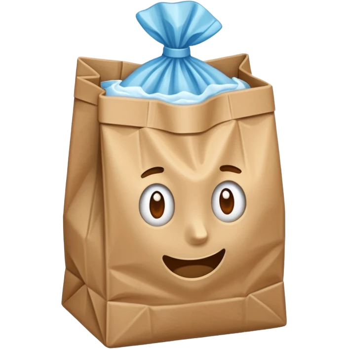 detergant in paper bag emoji