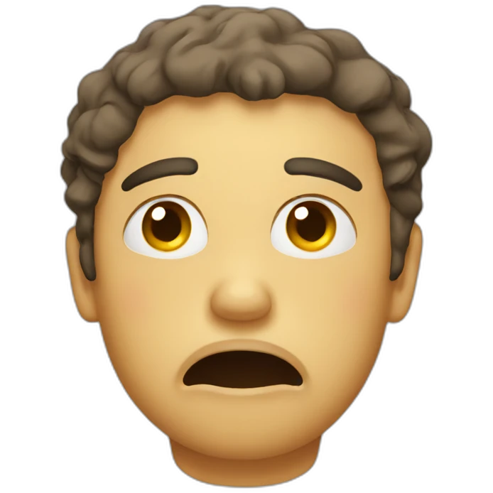 melt-tired emoji