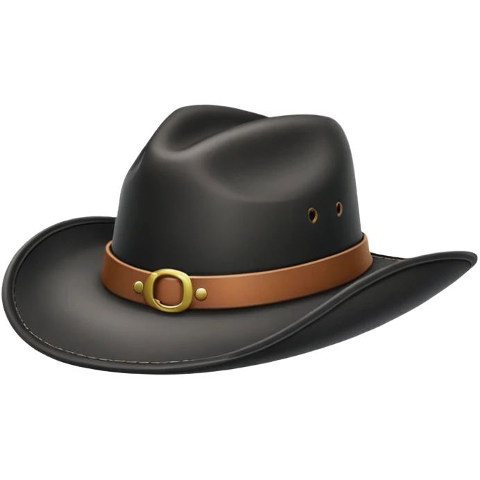 Black cowboy hat  emoji