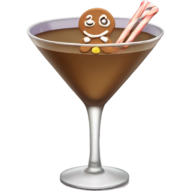Gingerbread martini emoji