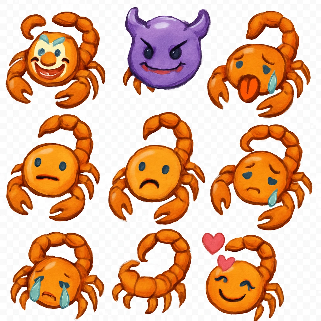 Hawaiian scorpion emoji