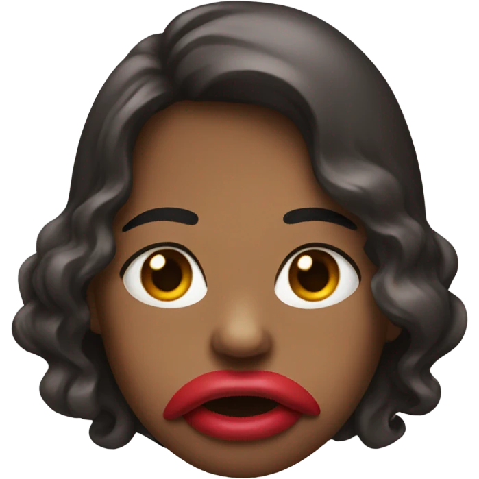 Lip bite emoji  emoji