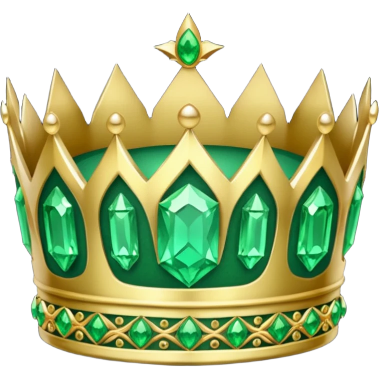 green gem crown emoji