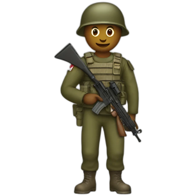 card-carrying soldier emoji