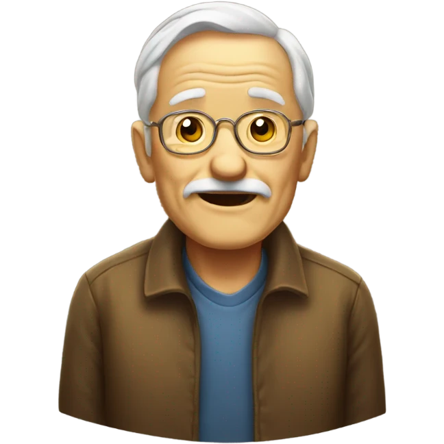 Golden old man emoji