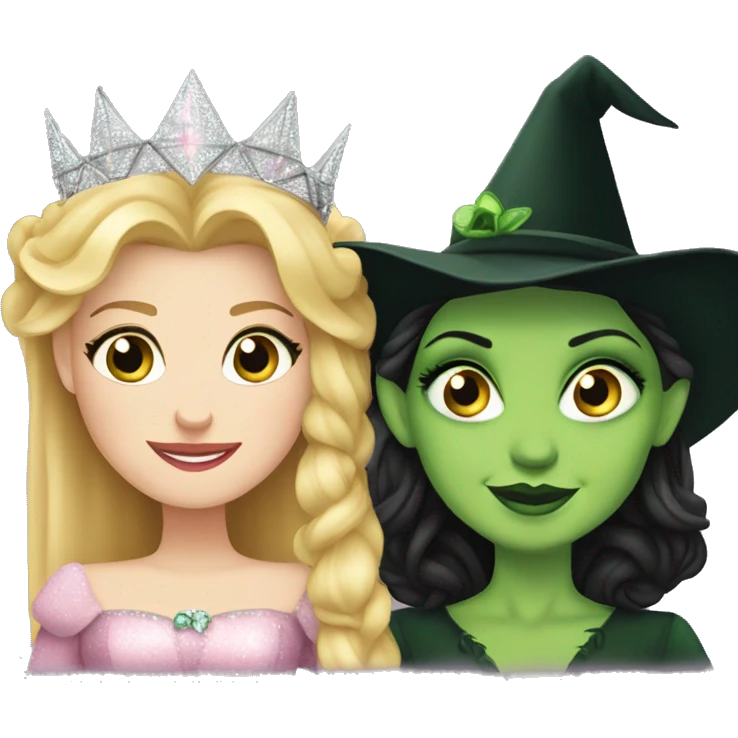 Glinda and elphaba from Wicked together emoji