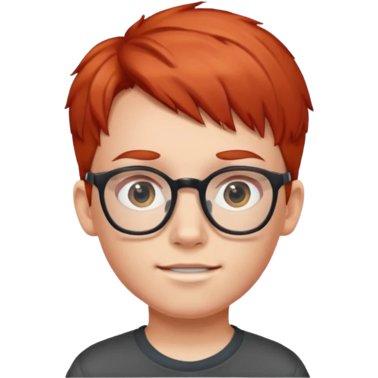red haired kid with glasses emoji
