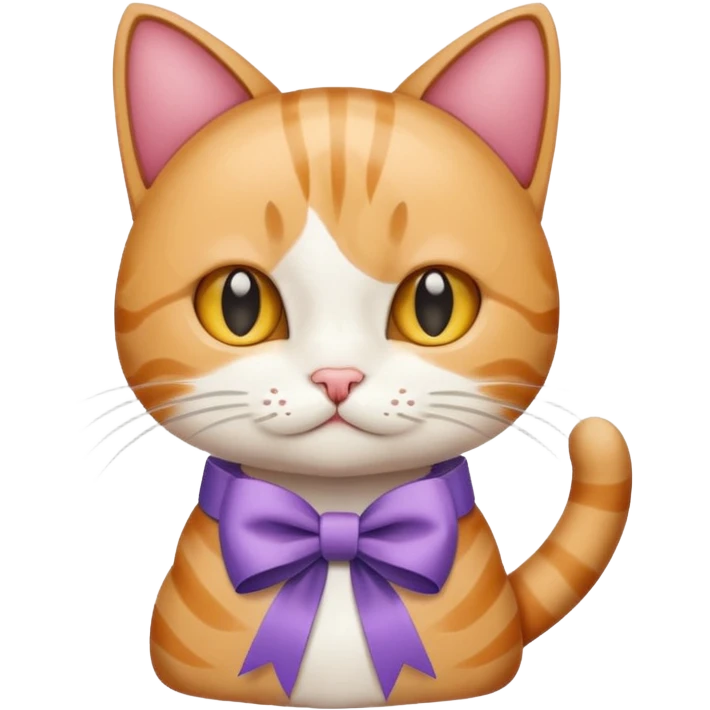 Kurdele takıp kapak yapan kedi emoji