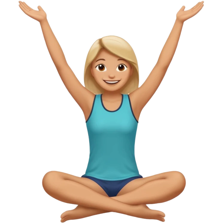 Smiling with hands on face and feet in air emoji