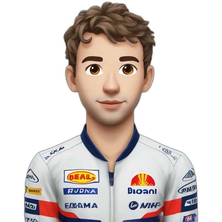 Hyper realistic pierre gasly emoji