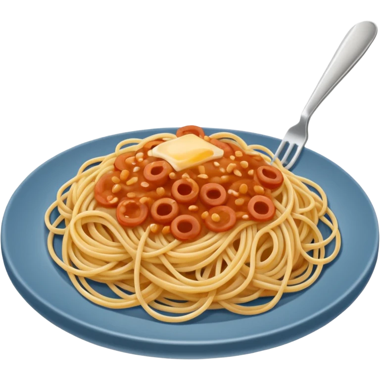 nur spaghetti ohne soße emoji