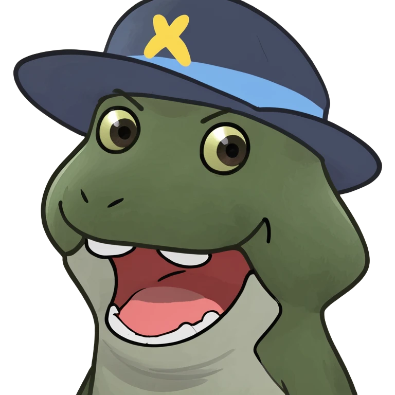 Labubu character with wide open mouth, meme style, bold colors emoji