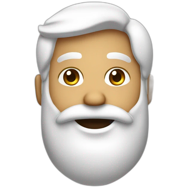hombre blanco de pelo negro con barba feliz cumpleañero emoji