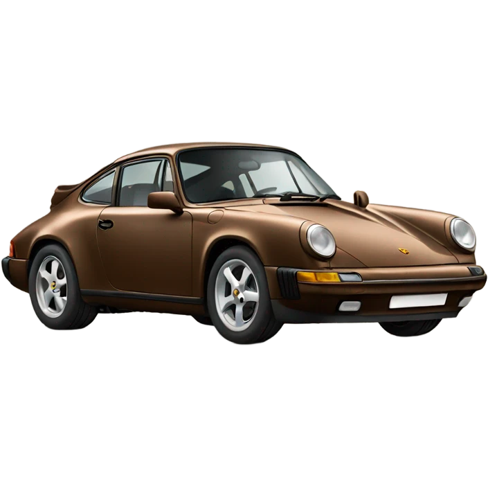 Brown Porsche emoji