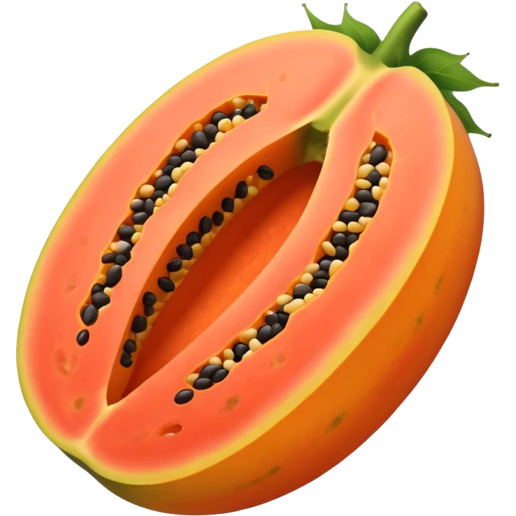Papaya with seeds emoji