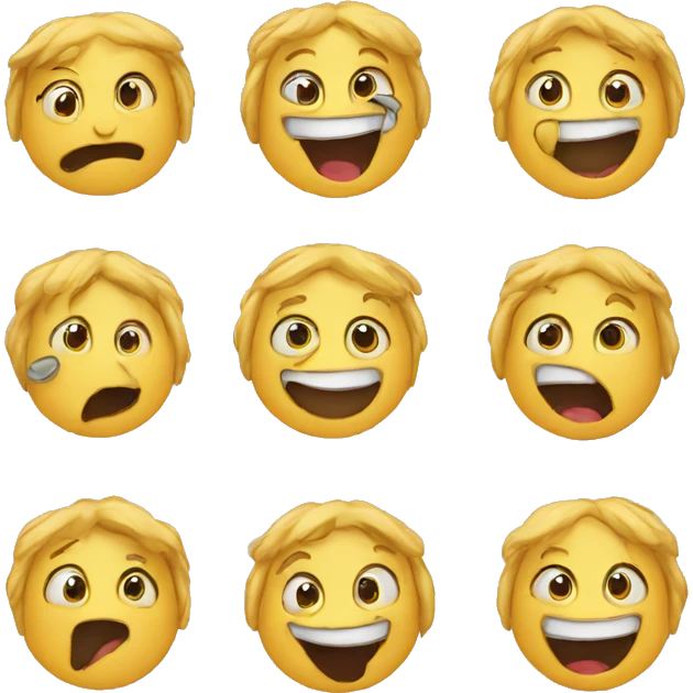 Excited emojis biting their lips emoji