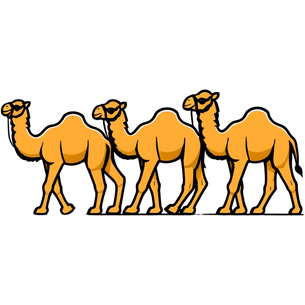 group of camels emoji