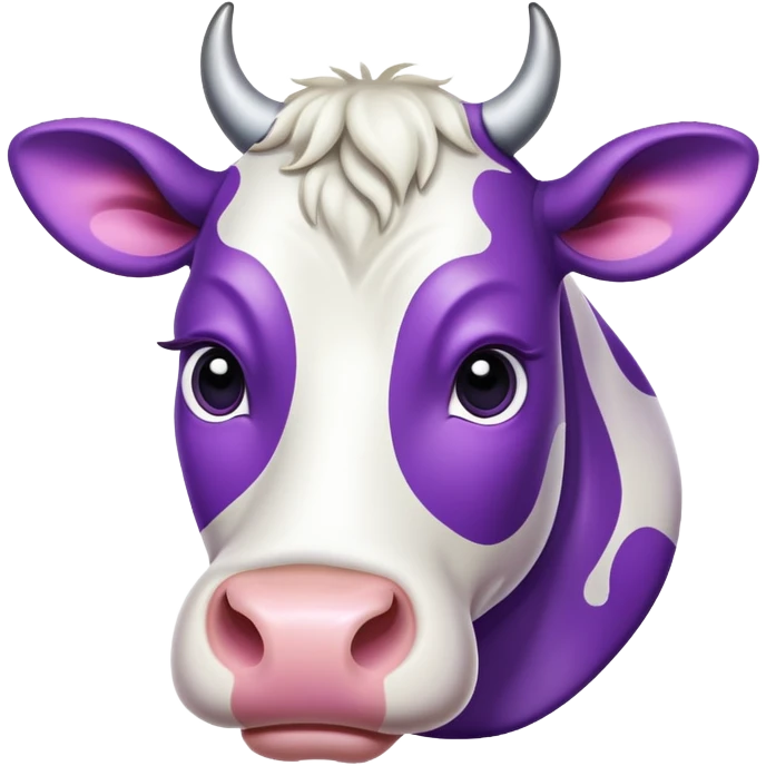 Cow purple emoji