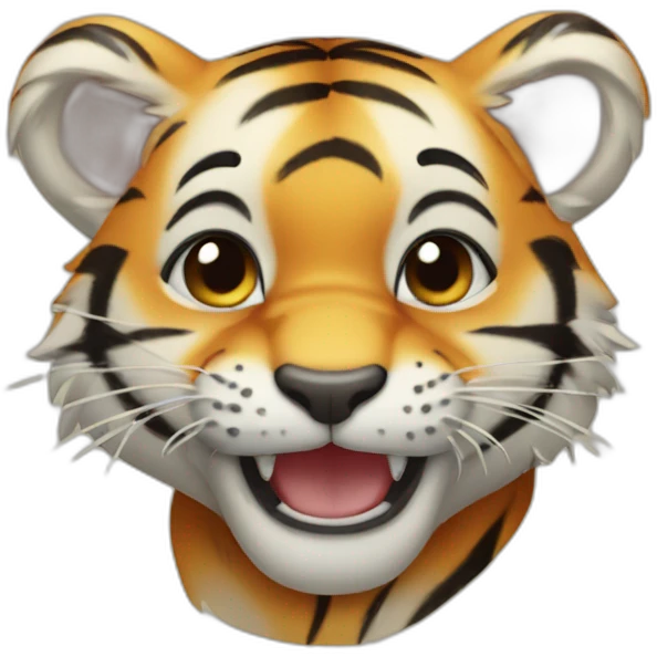 tiger cub wink emoji