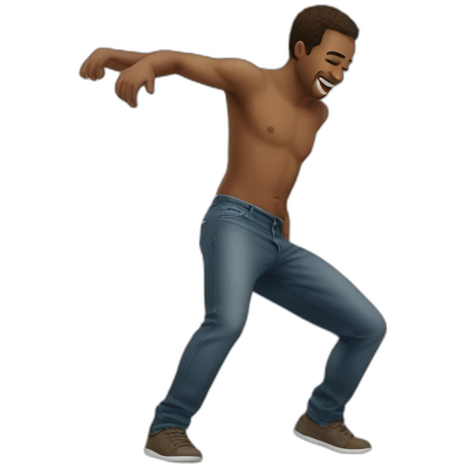 Guy twerking emoji