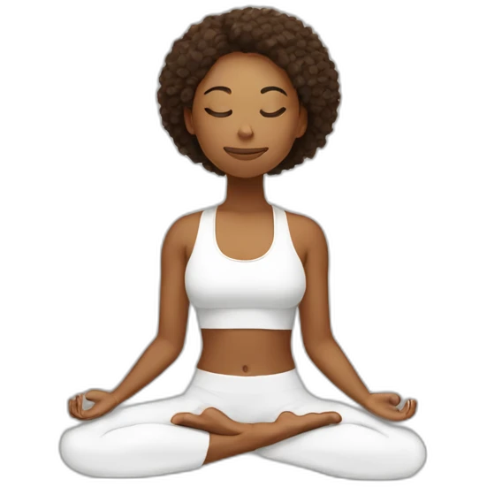 yoga and meditation emoji