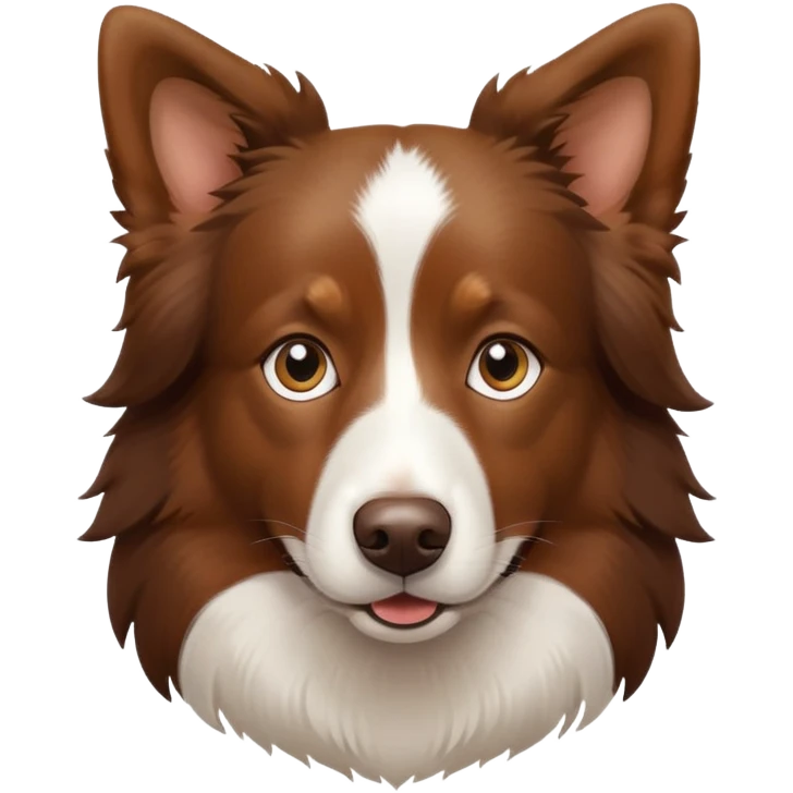 Brown Border Collie emoji
