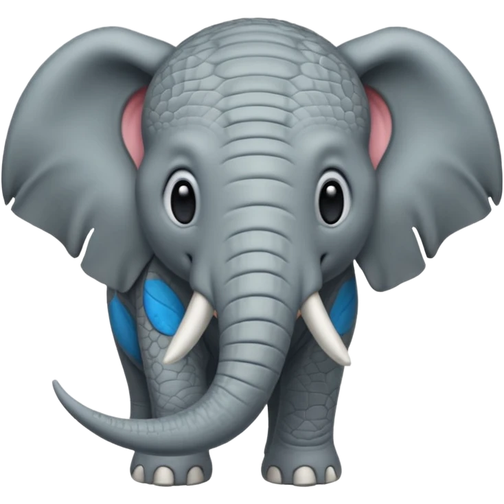 dinosaur fused with elaphent emoji