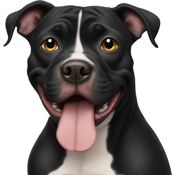 Stinky black pitbull  emoji