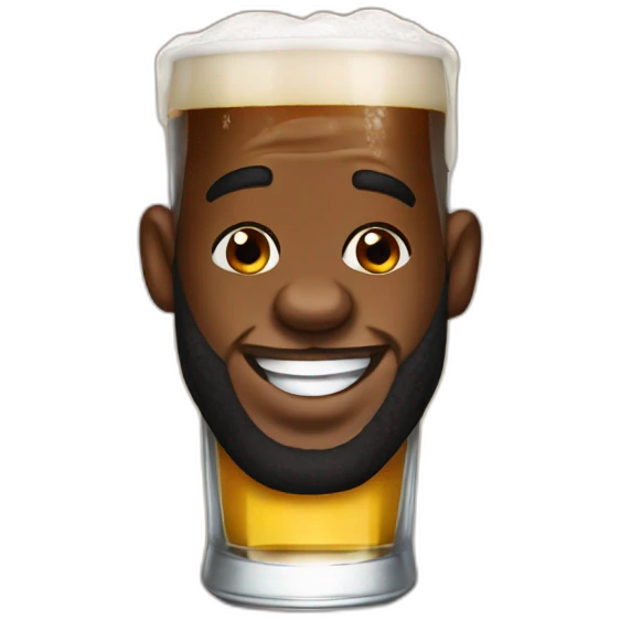 Lebron james drink beer emoji