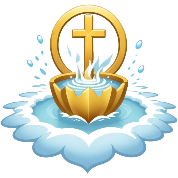 baptized emblem white emoji