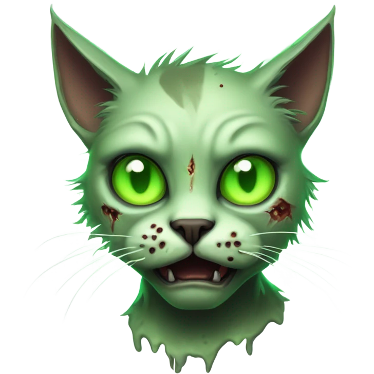 Atomic zombie cat emoji