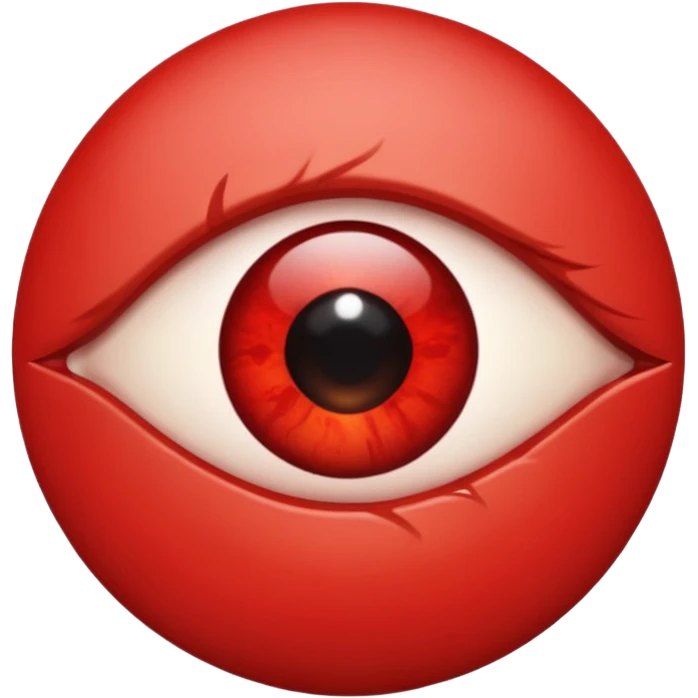 Angry Only single eye WITHOUT face emoji