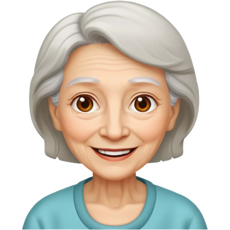 In medieval fairy tales, a kind and amiable grandmother who did not wear jewelry emoji