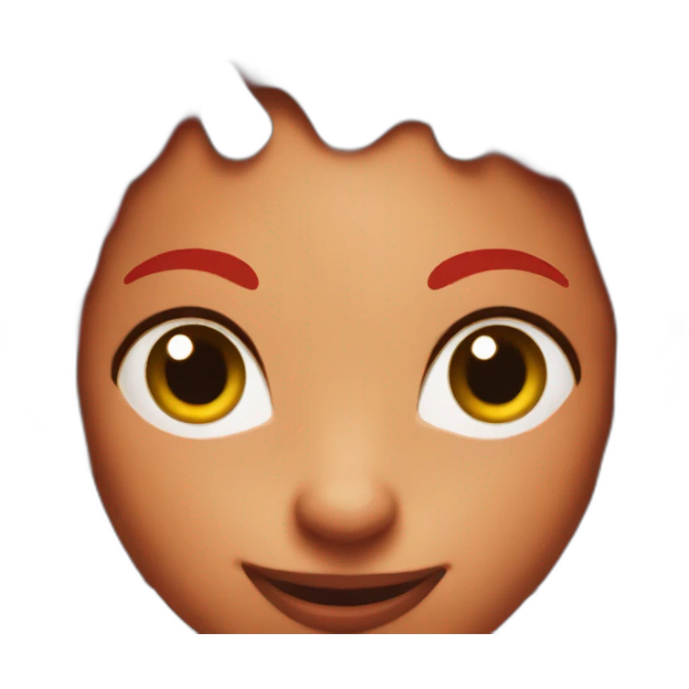 red tiefling face emoji