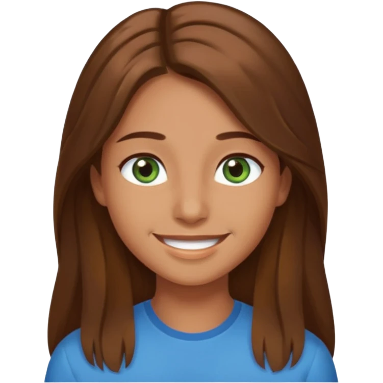 Im kinda a mixed between tan and pale   I have greenish blue hazel eyes I have brown long hair middle part and make me smiling  emoji