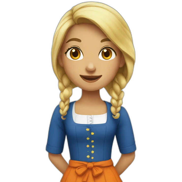 Dutch girl curaçao emoji