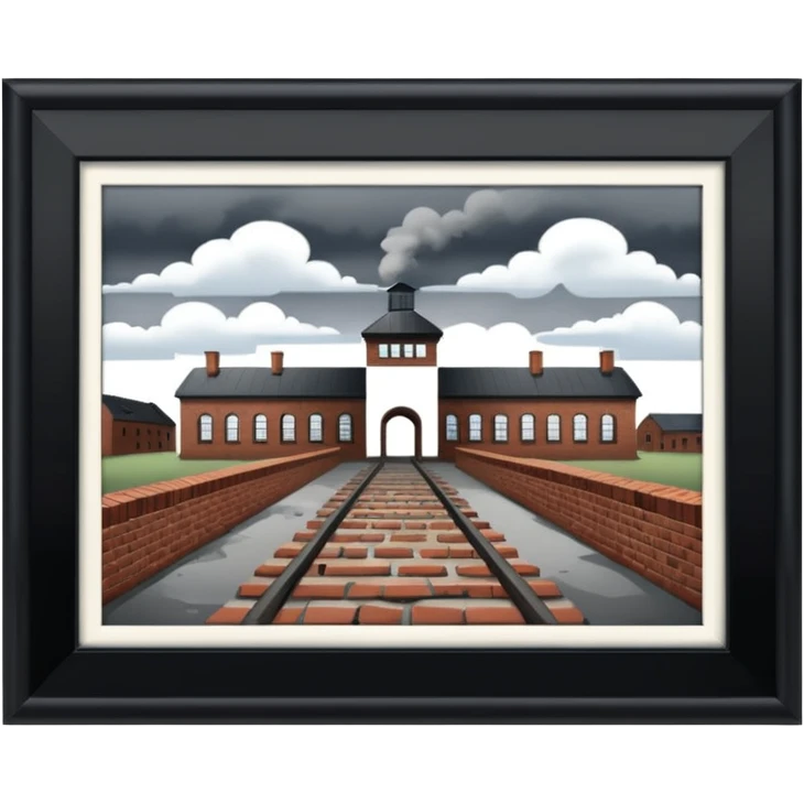 Auschwitz camp from outside emoji